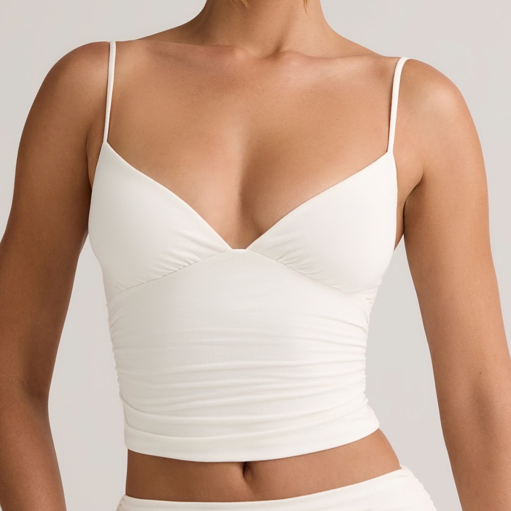 Oh Polly v neck ruched camisole